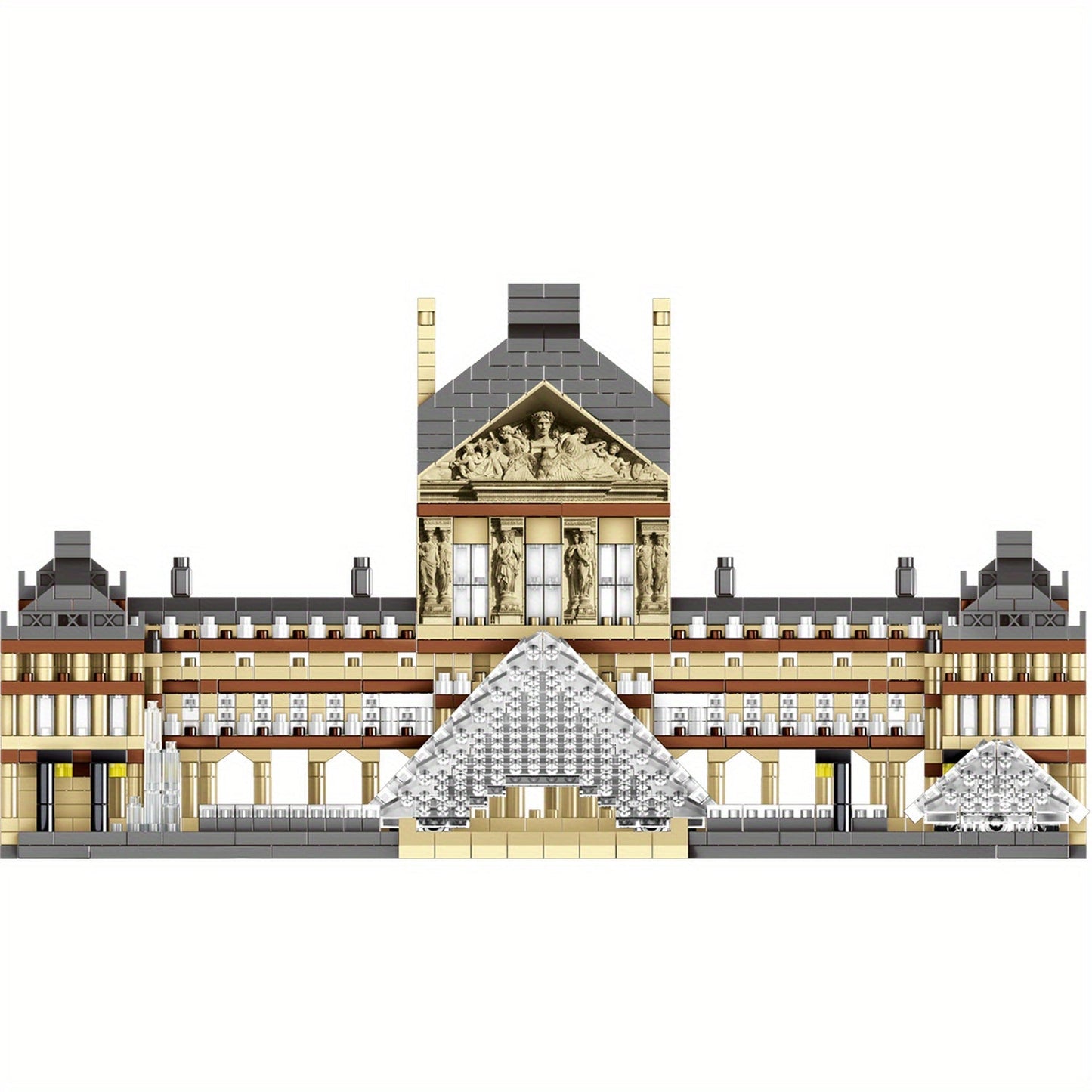 3500 Pcs French Louvre Building Model, 3D Puzzle Education Building Blocks set  for Teens and Adults