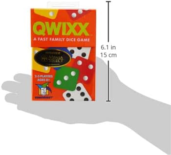 HotQwixx Fast Family Dice Game – Quick 15-Minute Gameplay, Easy to Learn, Strategy & Luck, Travel-Friendly Party Game for Kids & Adults Ages 8+, 2–5 Players