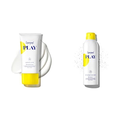 HotSupergoop! PLAY Everyday Lotion - Broad Spectrum Body & Face Sunscreen - Great for Active Days - Fast Absorbing, Water & Sweat Resistant