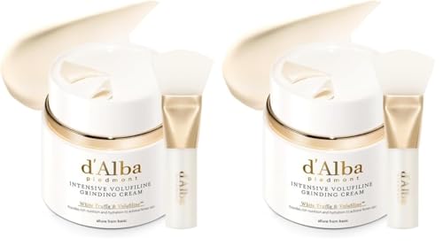Hotd'alba Piedmont Italian White Truffle Intensive Grinding Cream, Volufiline 50,000ppm, Vegan Collagen, Vegan Peptide Brush-On Lifting Cream for Smile Lines, Eye Wrinkles Plumping
