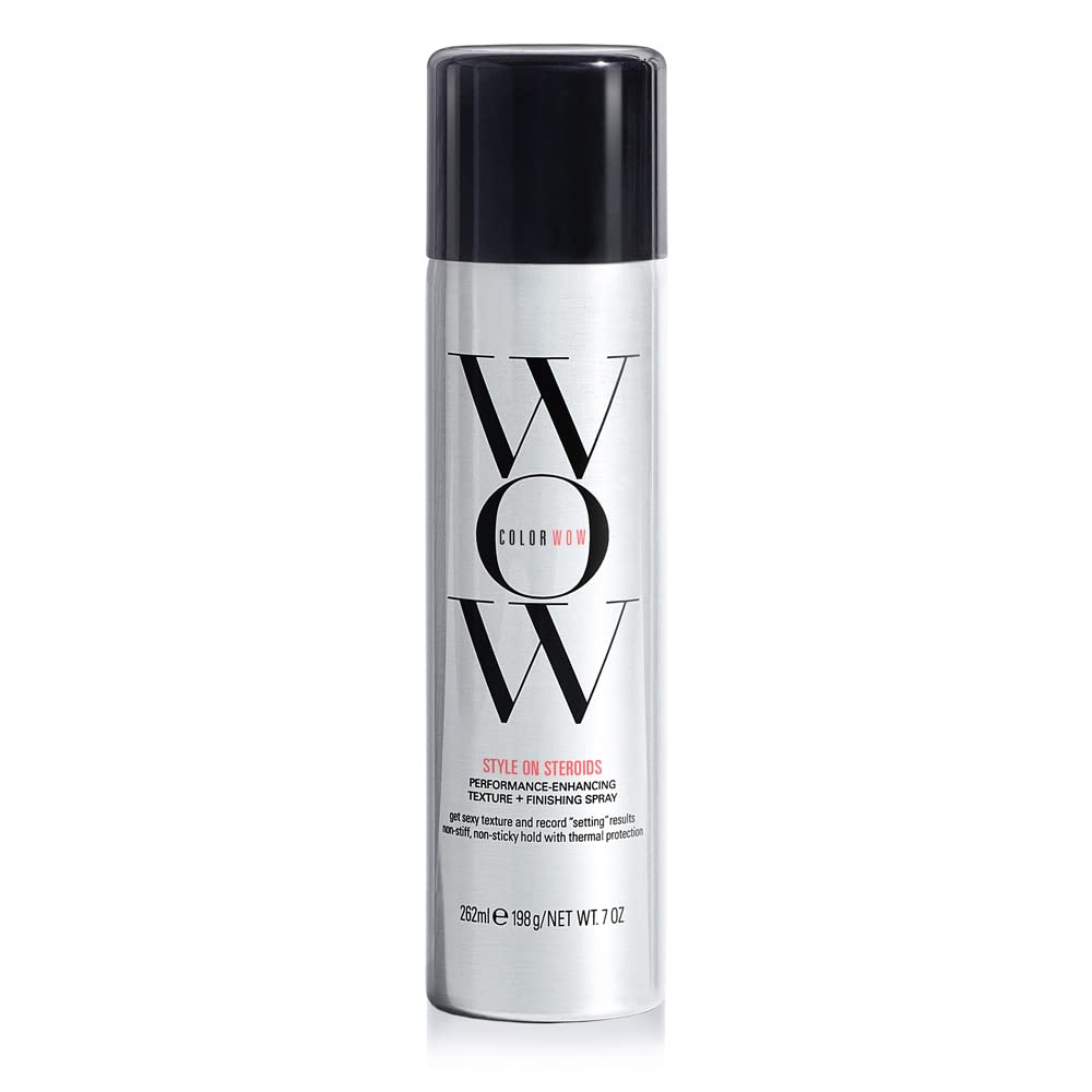 HotCOLOR WOW Style on Steroids Texturizing Spray, Non-Sticky Hair Texturizer for Instant Volume and Texture