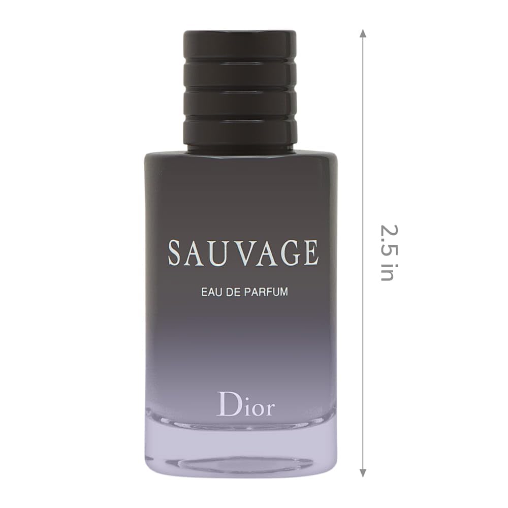 Hot Sauvage by Christian Dior for Men 0.34 oz Eau de Parfum Travel Size | Designer men's cologne, luxury mini perfume, pocket size, TSA-friendly, fragrance sampler, gift for him