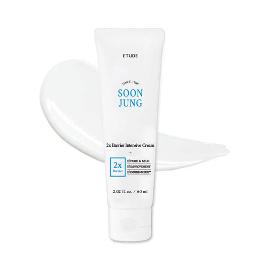 HotETUDE SoonJung 2x Intensive Cream for Barrier Repair, Rich Moist, Madecassoside & Panthenol for Soothing, Face Moisturizer for Sensitive Skin, pH Balanced, Hypoallergenic, Korean Skin Care,2.02 Fl Oz