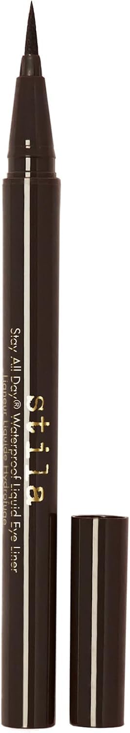 Hotstila Waterproof Liquid Eye Liner, Stay All Day Makeup with Fine Brush Tip Lasting Satin Finish, Smudge-Proof & Transfer-Resistant
