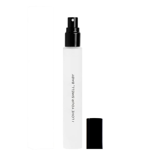 Hot DIME Beauty I Love Your Smell, Baby Travel Perfume, Sparkling Berry Perfume for Women with Sparkling Pomegranate, Sweet Red Berries & Vanilla, Eau de Toilette Spray, Vegan, 0.34 oz / 10 ml