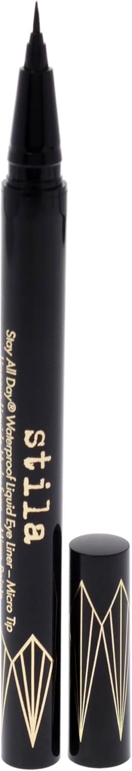 Hotstila Waterproof Liquid Eye Liner, Stay All Day Makeup with Fine Brush Tip Lasting Satin Finish, Smudge-Proof & Transfer-Resistant