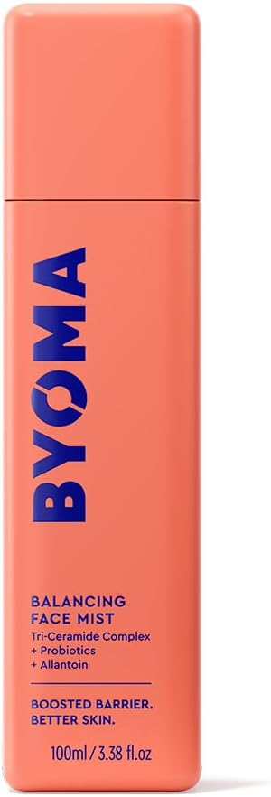 HotBYOMA Balancing Face Mist - pH Balanced Face Toner with Ceramides, Probiotics & Allantoin - Alcohol Free Toner Spray - Balance, Soothe & Refresh Throughout The Day - 3.38 fl. oz