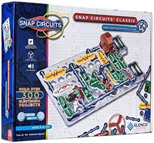 Hot Snap Circuits Jr. SC-100 Electronics Exploration Kit, Over 100 Projects, Full Color Project Manual, 28 Parts, STEM Educational Toy for Kids 8 +