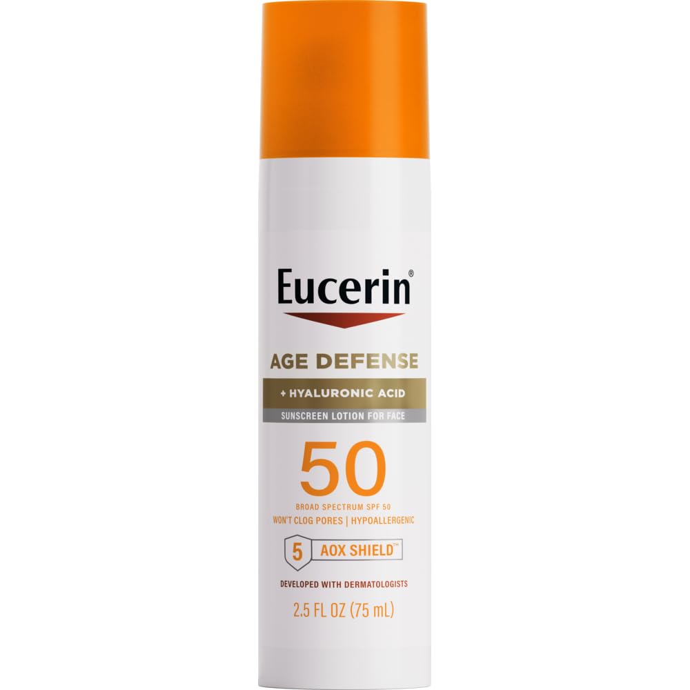 HotEucerin Sun Age Defense Face Sunscreen Lotion SPF 50, 2.5 FL OZ