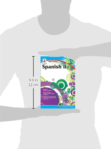 Hot Carson Dellosa – Skill Builders Spanish II Workbook, for Grades K–5, 80 Pages With Answer Key