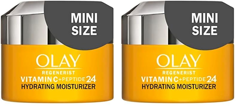 HotOlay, Vitamin C MAX Face Moisturizer, Brightening Cream for Women, Hydrating, Evens Tone, Dark Spot and Hyperpigmentation Reduction, Glowing Skin Care - Niaciniamide, Peptides, 1.7 Ounce
