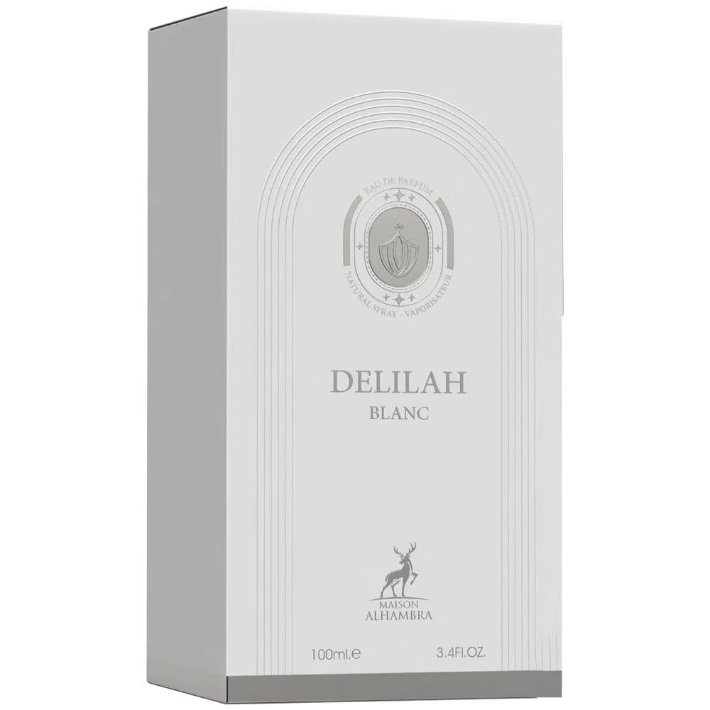 Hot Maison Alhambra Delilah Blanc – Citrus, Amber, Floral, Musky – Eau de Parfum Spray Long-Lasting Fragrance for Women, 3.4 Ounce / 100 ml