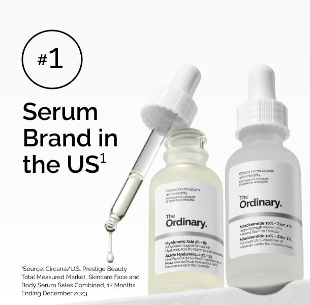 HotThe Ordinary Alpha Arbutin 2% + Hyaluronic Acid, Brightens Skin and Targets Dark Spots, 1 Fl Oz