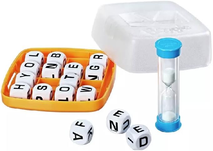 Hot Hasbro Gaming Boggle Classic Game | Word Search Games | Ages 8+ | 1 or More Players | Portable Travel Size | Fun Family Dice Games for Adults and Kids