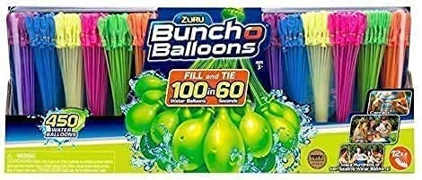 HotZURU BUNCH O BALLOONS - 350 Rapid-Fill Crazy Color Water Balloons (10 Pack) Amazon Exclusive