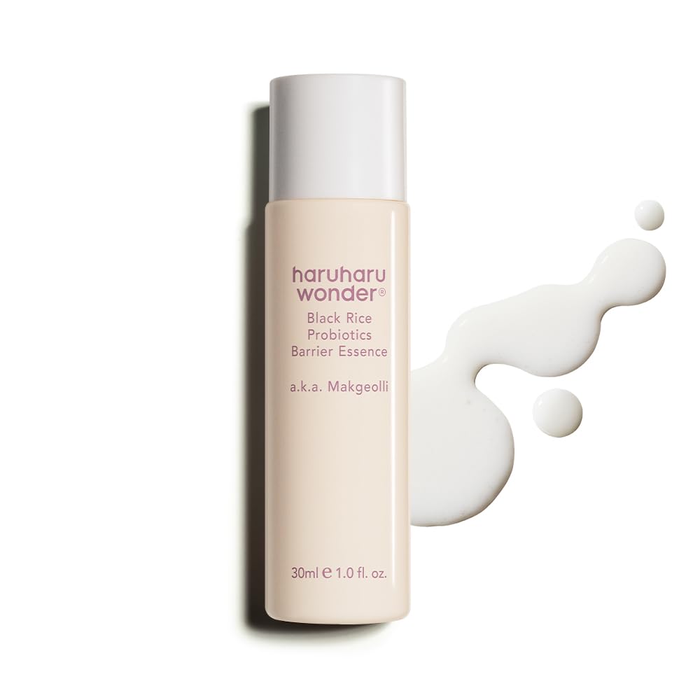 Hotharuharu Wonder Black Rice Probiotics Barrier Essence, 4.05 fl.oz, Skin Flooding & Layering, Strengthens Skin Barrier, Moisturizes, Glowy Radiant Skin, Non-Comedogenic, Vegan Korean Skincare