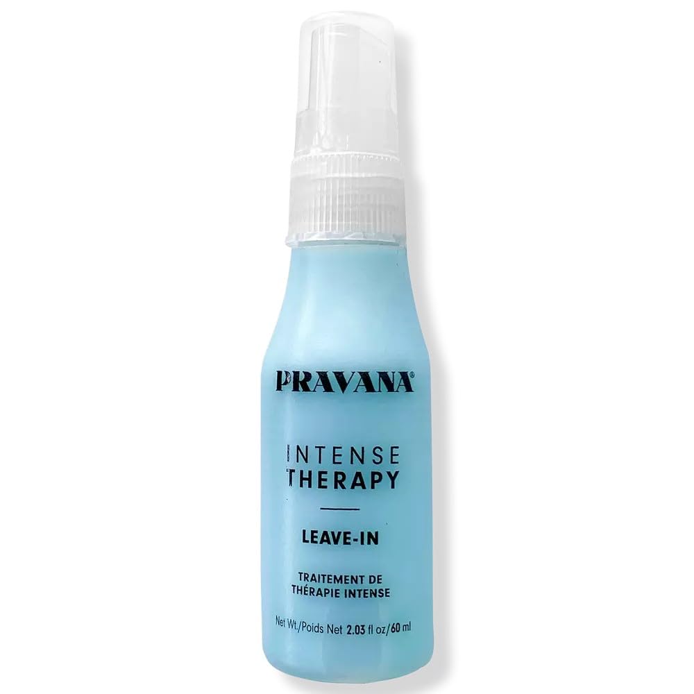 HotPRAVANA Intense Therapy Leave-In Conditioner Spray Treatment & Detangler | Instantly Detangles & Hydrates | Equalizes Hair Porosity | For All Hair Types | Strengthens & Softens Hair