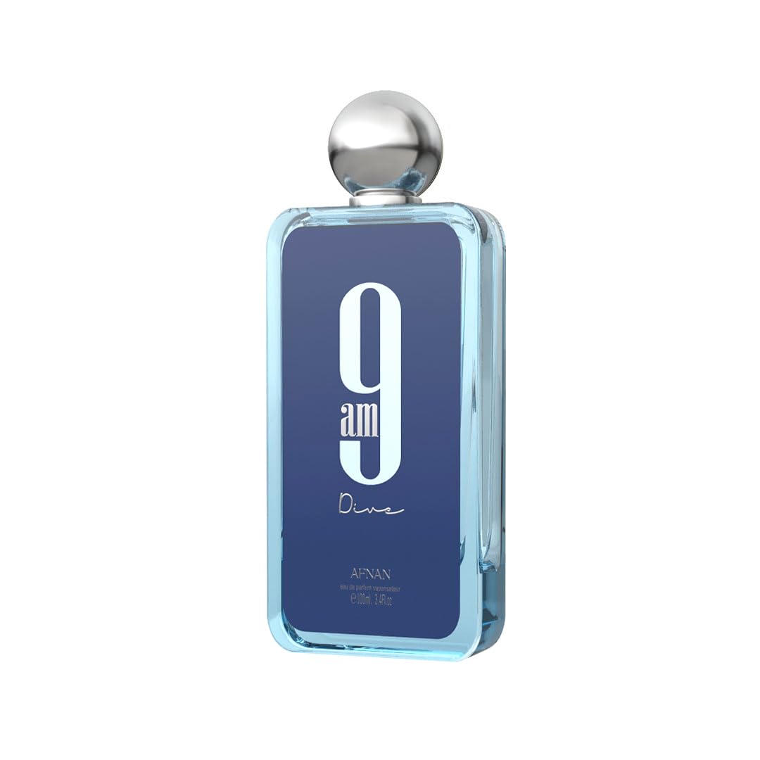Hot Afnan 9 AM Dive Unisex Eau De Parfum, 3.4 Fl. Oz