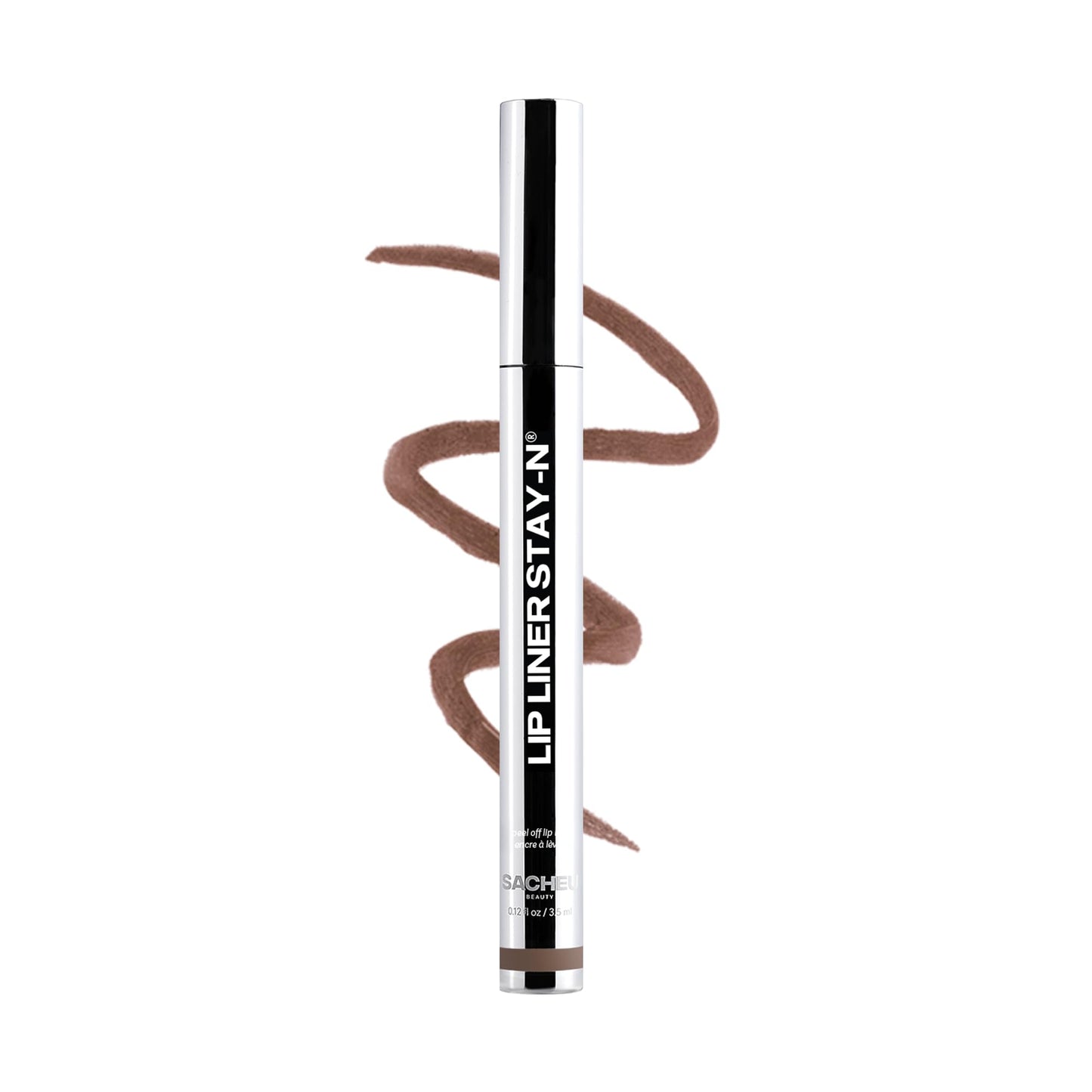 HotSacheu Lip Liner STAY-N Peel Off Lip Stain — Long Lasting Waterproof Lip Tint with Hyaluronic Acid & Vitamin E — Transfer Proof Matte Finish (p-INKED)