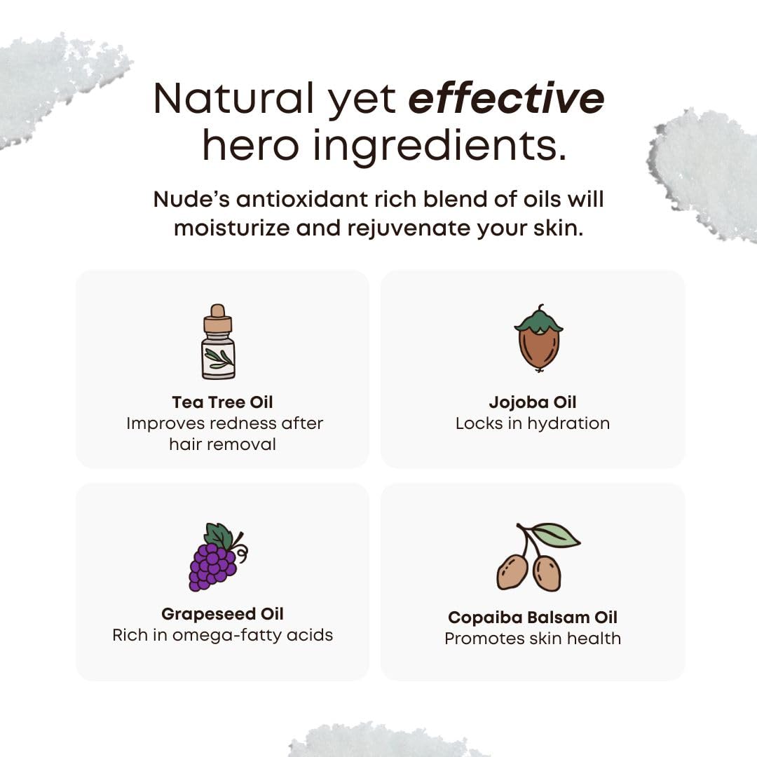HotBushbalm Ingrown Hair Exfoliating Scrub - Reduces Appearance of Ingrown Hairs and Razor Bumps, Soothes Skin and Post-Shave Redness - Nude, 236 ml