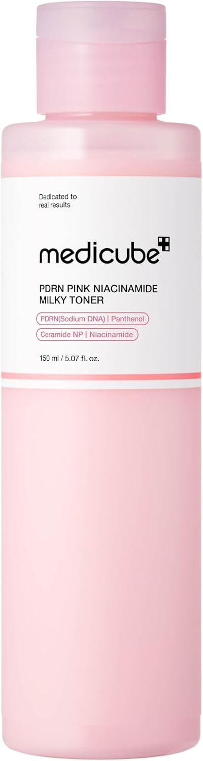 Hotmedicube PDRN Toner Salmon DNA Milky Toner | Hydrating Milky Toner for Dry, Dehydrated Skin - Ceramide & Peptides for Moisture Barrier Care, Korean Skincare, 5.07 fl. Oz