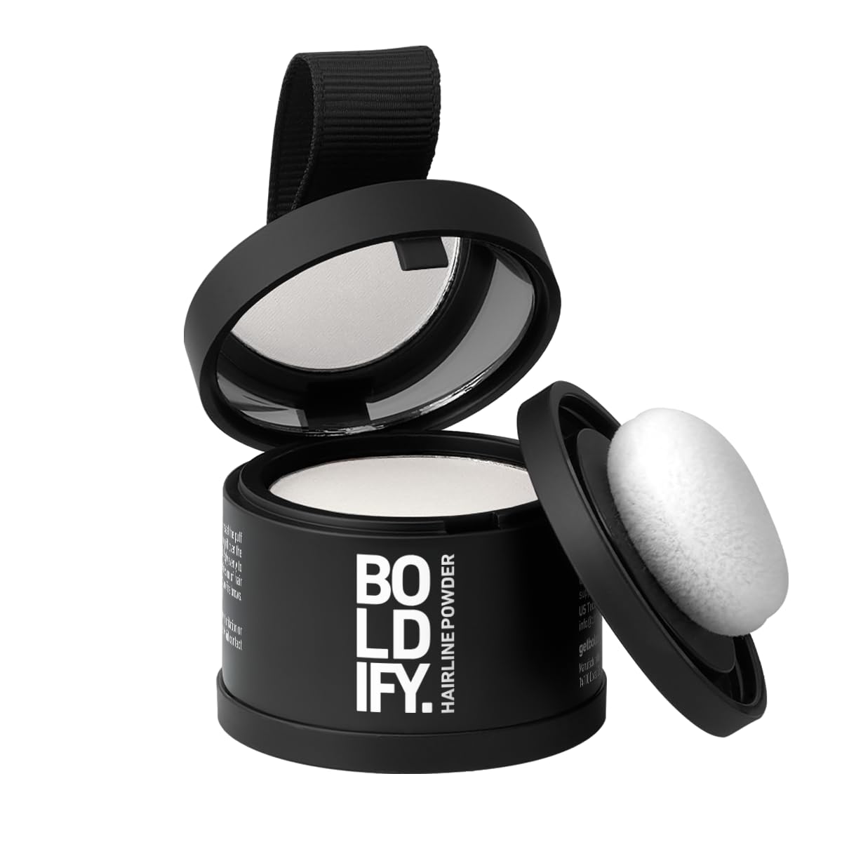 HotBOLDIFY Hairline Powder - Water-Resistant Root Touch Up Hair Color for Gray Coverage - 24-Hour Stain-Proof, Mess-Free Hair Powder for Thinning Hair (4g, Dark Brown)