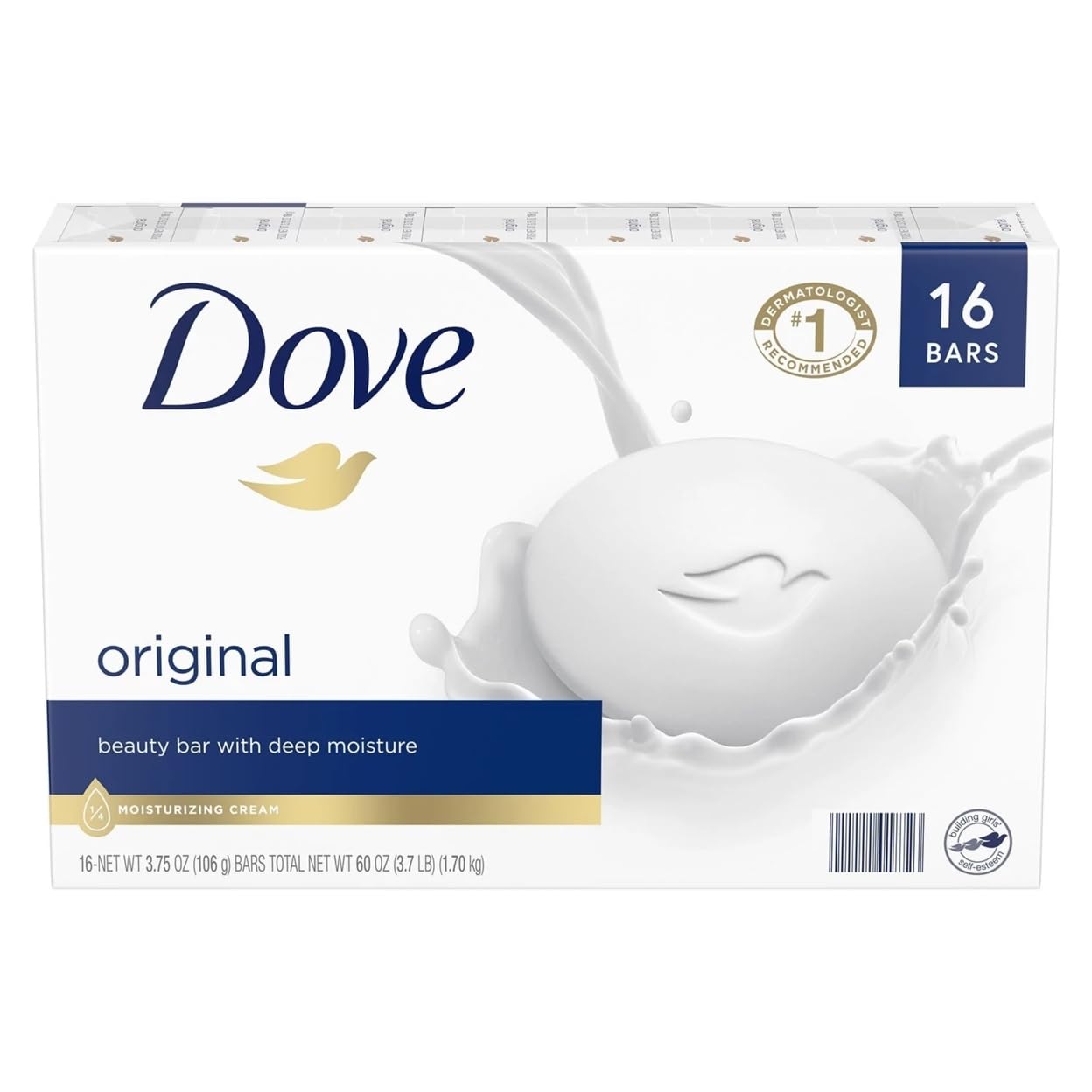 HotDove Pink Rosa Beauty Bar Soap 8 Count, Moisturizing Cleanser, 3.75 oz I Moisturizing beauty bar for soft, smooth skin with a delicate floral scent