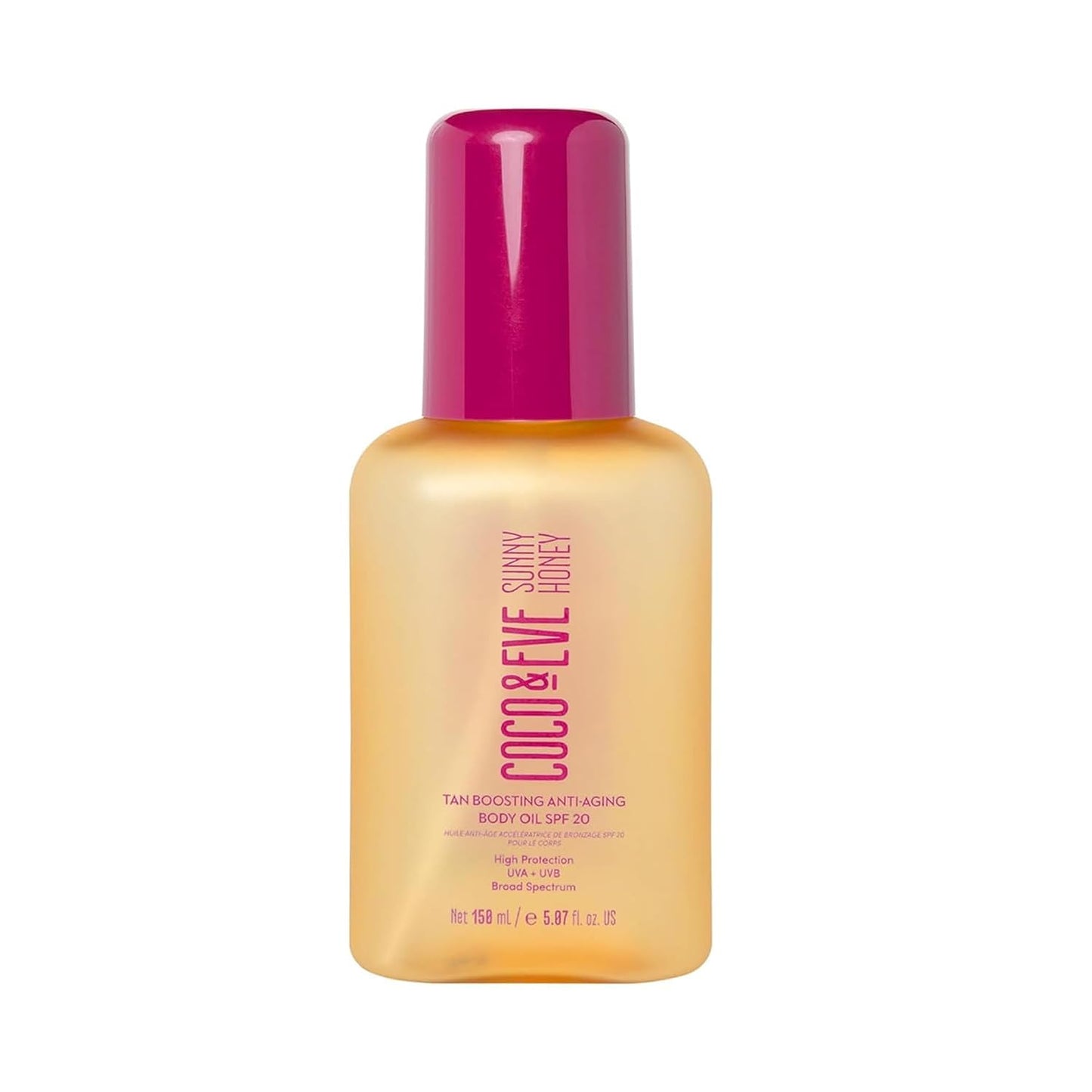 HotCoco & Eve Tan Boosting Anti-Aging Body Oil SPF20 - Tanning Accelerator Spray, UVA UVB Sun Protection | Moisturizing Outdoor Bronzing Enhancer with Natural Ingredients, Antioxidants (5.07 Fl Oz)