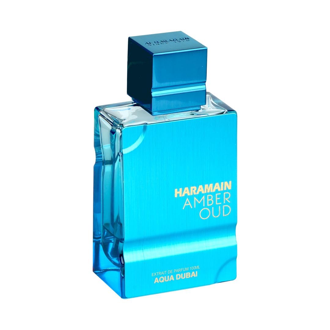 Hot Al Haramain Amber Oud - Aqua Dubai - Oud Cologne for Men - Amber Perfume for Men - Long Lasting Perfume with Bergamot, Vanilla Fragrances - 3.4oz