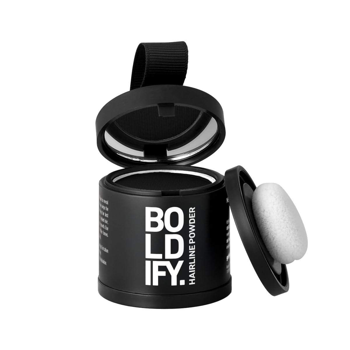 HotBOLDIFY Hairline Powder - Water-Resistant Root Touch Up Hair Color for Gray Coverage - 24-Hour Stain-Proof, Mess-Free Hair Powder for Thinning Hair (4g, Dark Brown)