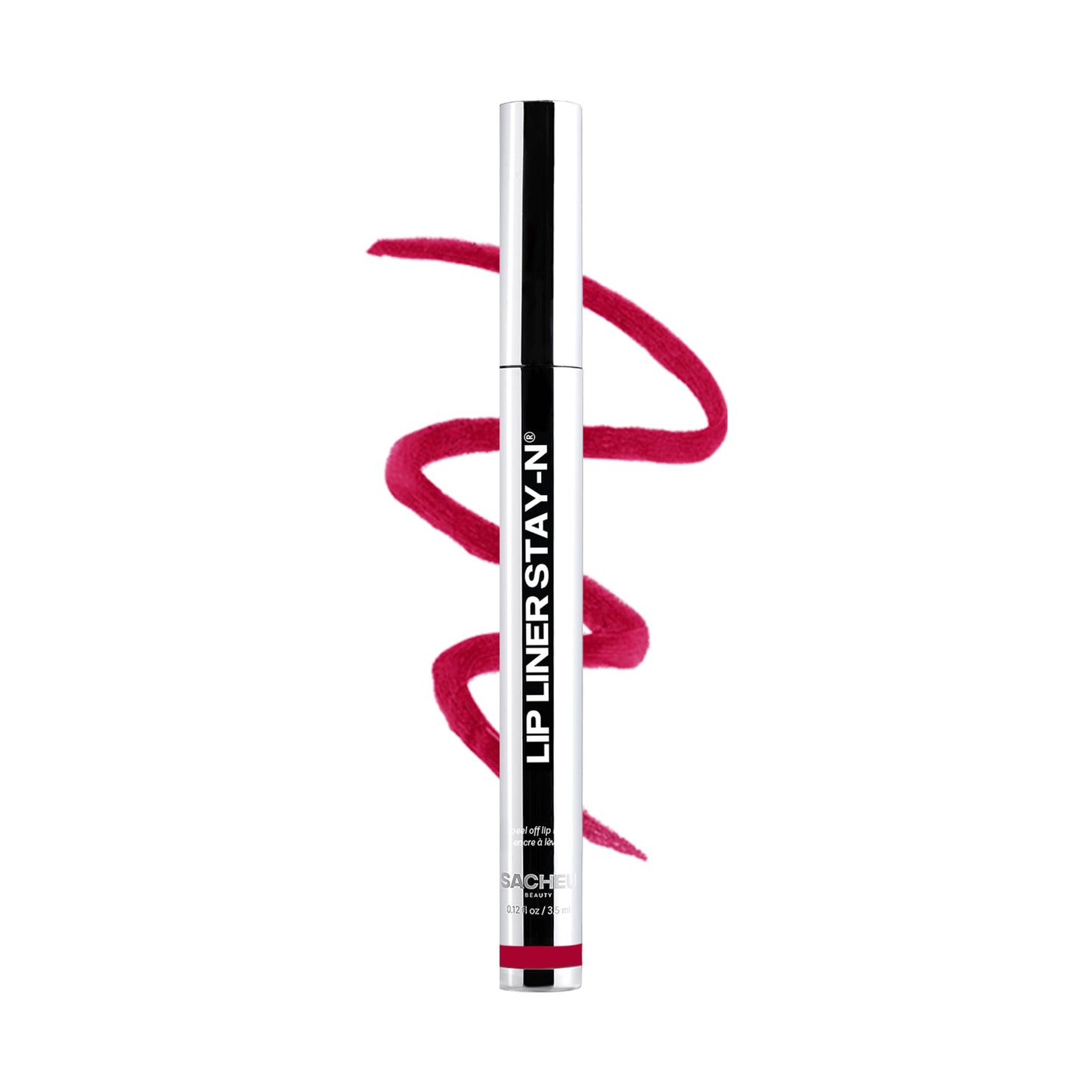 HotSacheu Lip Liner STAY-N Peel Off Lip Stain — Long Lasting Waterproof Lip Tint with Hyaluronic Acid & Vitamin E — Transfer Proof Matte Finish (MUAH-VE)