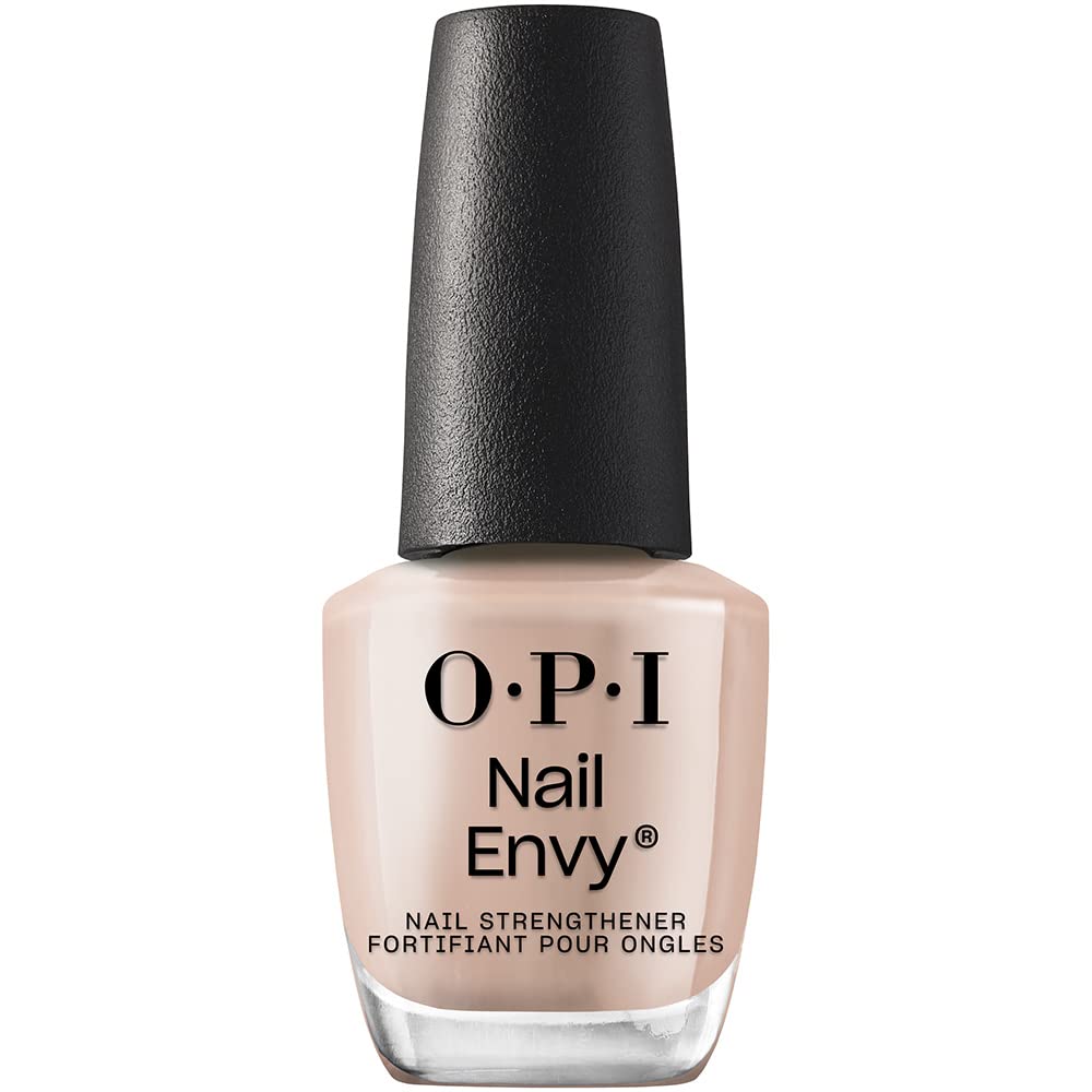 HotOPI Nail Envy Nail Strengthener | Clear & Opaque Crème Nail Polish Treatment | Strengthen Weak & Thin Nails
