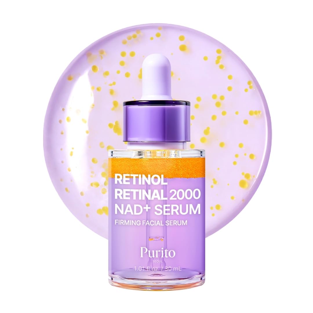 HotPURITO Retinol 0.1% + Retinal 0.1% Anti-Aging Facial Serum | for Wrinkles, Fine Lines & Firmer Skin | Dual Retinoids with NAD+, Improve Elasticity & Skin Texture | Korean Skincare, 30mL 1.01 fl.oz