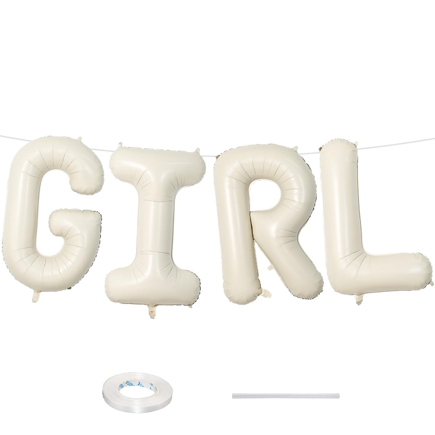 Hot40 Inch Beige BRIDE Balloons Bachelorette for Bridal Shower, Cream White Sand Bride Mylar Foil Banner Letter Sign, Bridal Balloon Banner for Wedding Engagement Bride To Be Party Favors Decorations