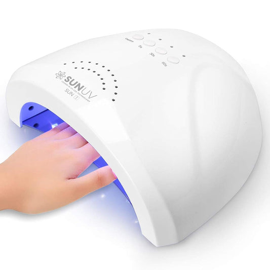 HotSUNUV UV LED Nail Lamp, Gel Light for Nail Polish UV Dryer with 3 Timers SUNone White
