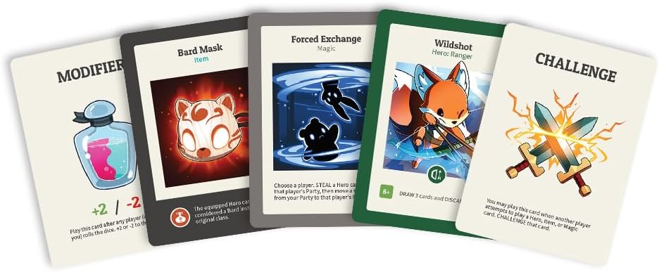 Hot Unstable Games Here to Slay Card Game - Fantasy Adventure Strategy Game for 2-6 Players, Ages 10 and Up - Family Game Night Card Game from the Creators of Unstable Unicorns