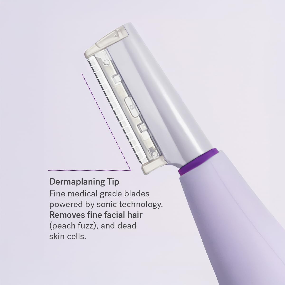 HotMichael Todd Beauty Sonicsmooth Dermaplane Razor for Women Face | Dermaplaning System + Eyebrow Trimmer, Peach Fuzz Remover, 8 Weeks of Dermaplaning Blades, 3-Year Warranty