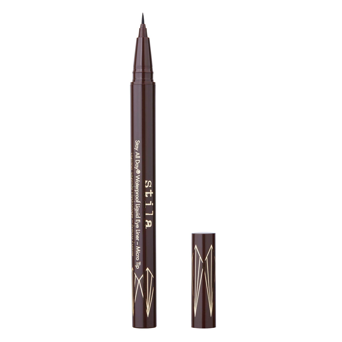 Hotstila Waterproof Liquid Eye Liner, Stay All Day Makeup with Fine Brush Tip Lasting Satin Finish, Smudge-Proof & Transfer-Resistant