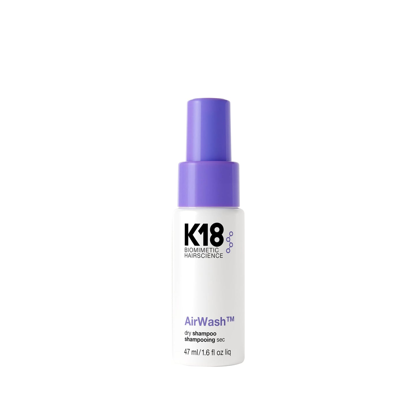 HotK18 AirWash™ Dry Shampoo, Non-Aerosol, Balances Scalp & Controls Excess Oil Production