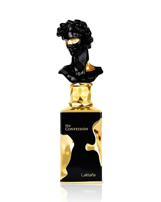 Hot Lattafa His Confession for Men Eau de Parfum Spray, 3.4 Ounce / 100 Ml