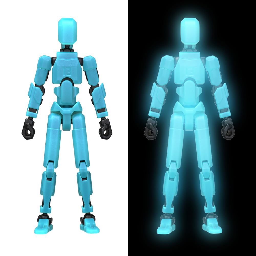 Hot MerryXD 6 Pack Assembly Completed T13 3D Action Figure,Dummy Nova Titan Lucky 13 Action Figure 3D Printed Multi-Jointed Movable Toy