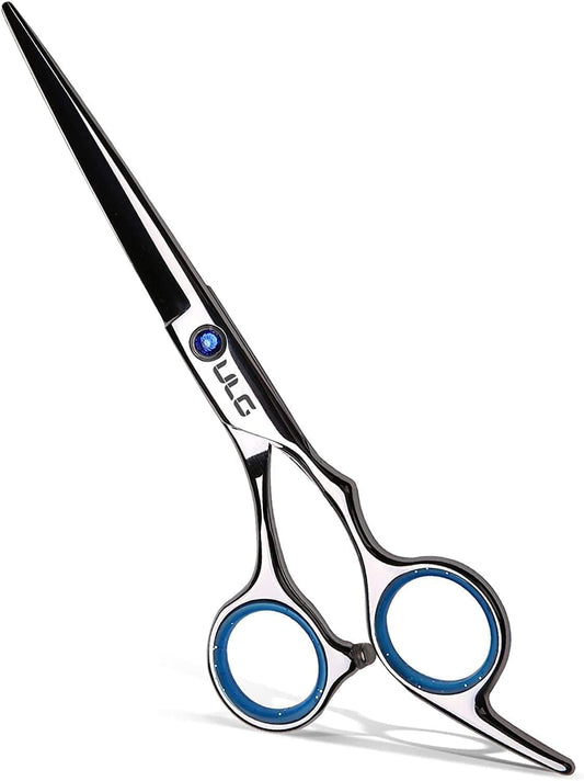 HotHair Cutting Scissors, ULG Professional Hair Scissors 6.5 inch Right-Hand Razor Edge Barber Shears Salon Hair Cutting Shears Made of Japanese Stainless Steel, Hand Sharpened Blue