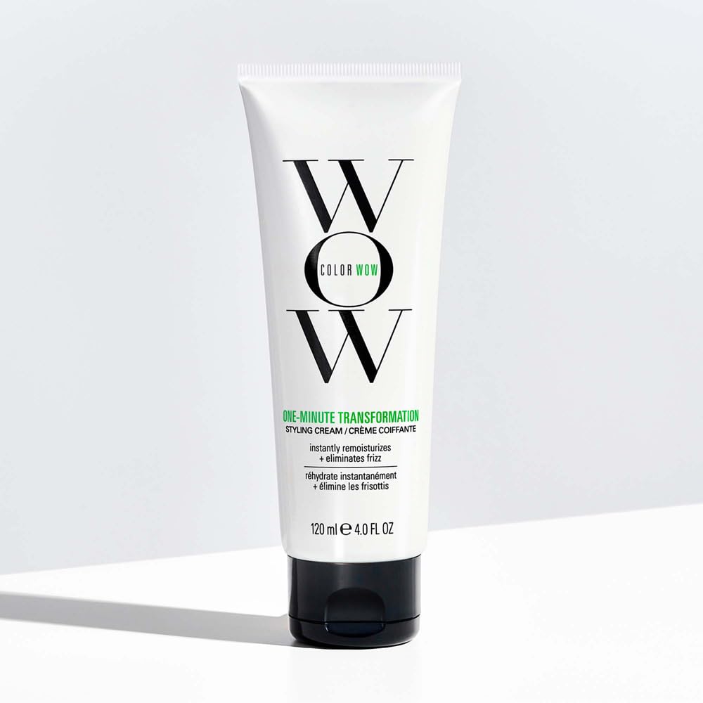 HotCOLOR WOW One Minute Transformation, Nourishing Styling Cream for Instant Frizz Control and Smoother Hair