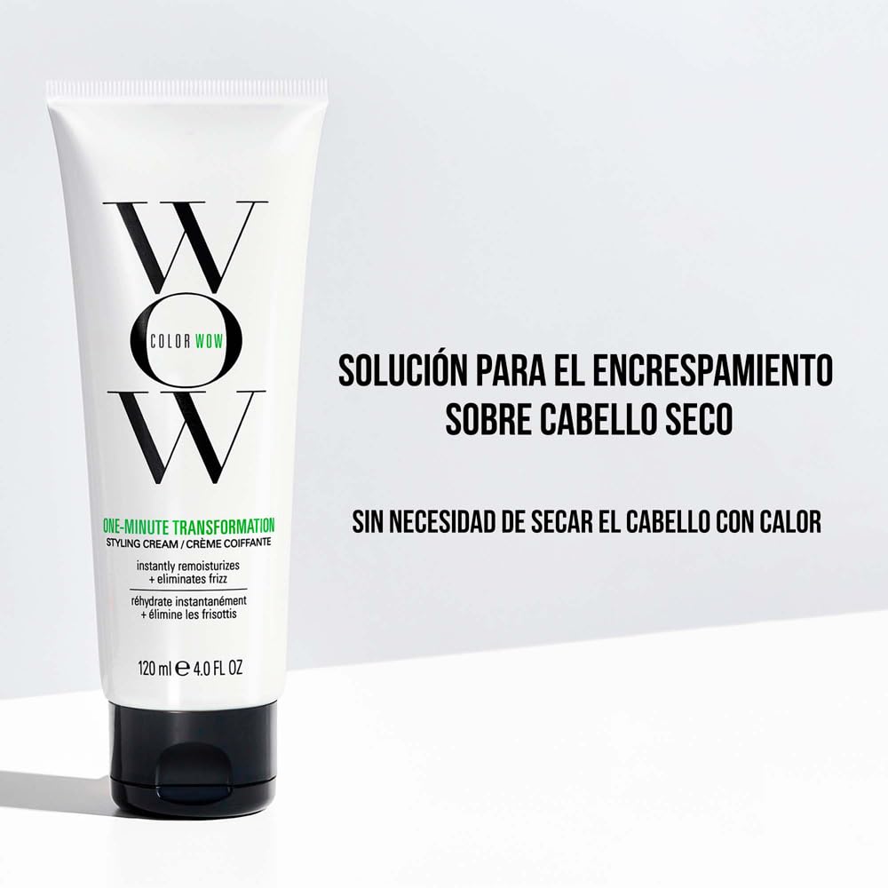 HotCOLOR WOW One Minute Transformation, Nourishing Styling Cream for Instant Frizz Control and Smoother Hair