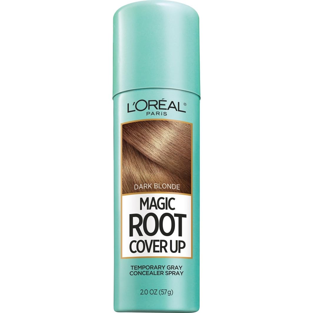 HotL'Oreal Paris Magic Root Cover Up Gray Hair Spray, 100% Gray Hair Coverage with Buildable, Lightweight, Transfer-Resistant, and Temporary Formula, Ammonia-Free, Dark Brown, 2 oz (2 Count)