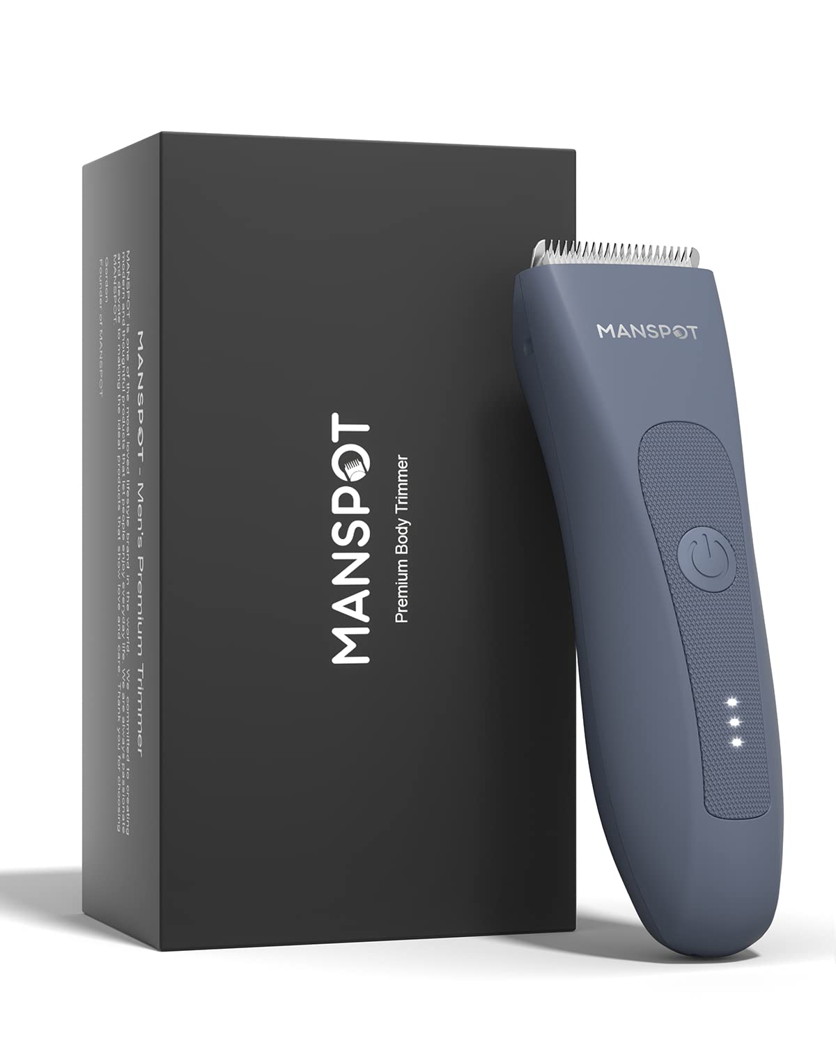 HotMANSPOT Manscape Groin & Body Hair Trimmer for Men, Electric Ball Pubic Trimmer Shaver,Manscape Kit with 4 Guard,Replaceable Ceramic Blade Heads,Waterproof Wet/Dry Shaver,90 Minutes Shaving