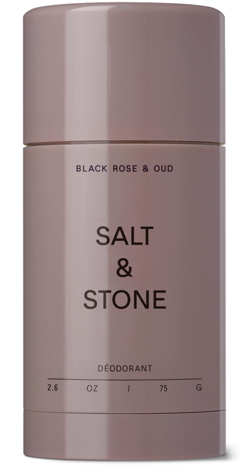 HotSalt & Stone Aluminum-Free Deodorant Women & Men Travel Size Set 2.6 oz (4) | Extra Strength 48 Hour Protection, Gender Neutral Scent, Made with Niacinamide, Spirulina, Magnesium & Antioxidants