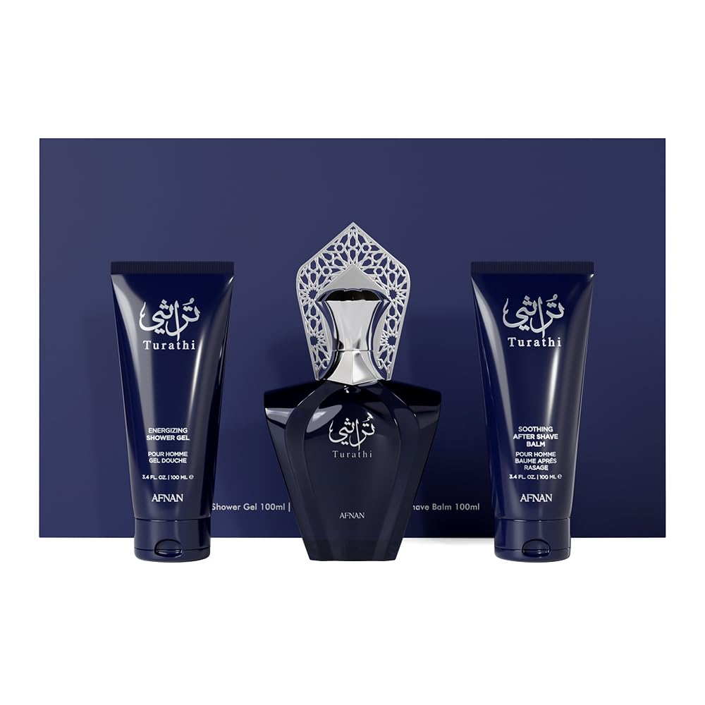 Hot Afnan Turathi Blue Eau de Parfum Spray for Men, 3.0 Fl. Oz