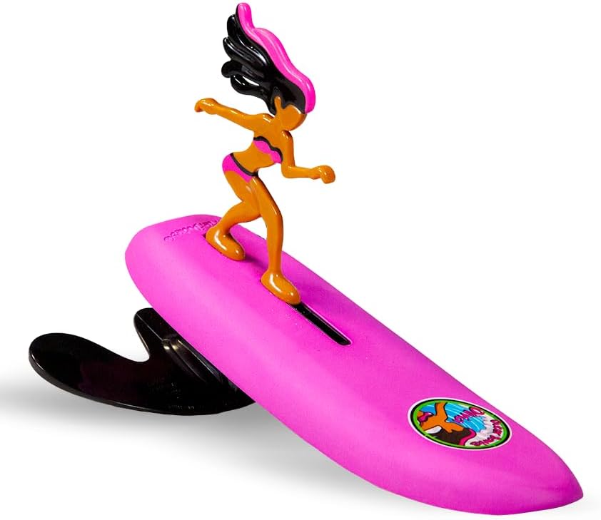 Hot Surfer Dudes Classics Wave Powered Mini-Surfer and Surfboard Toy - Outer Bank Olivia