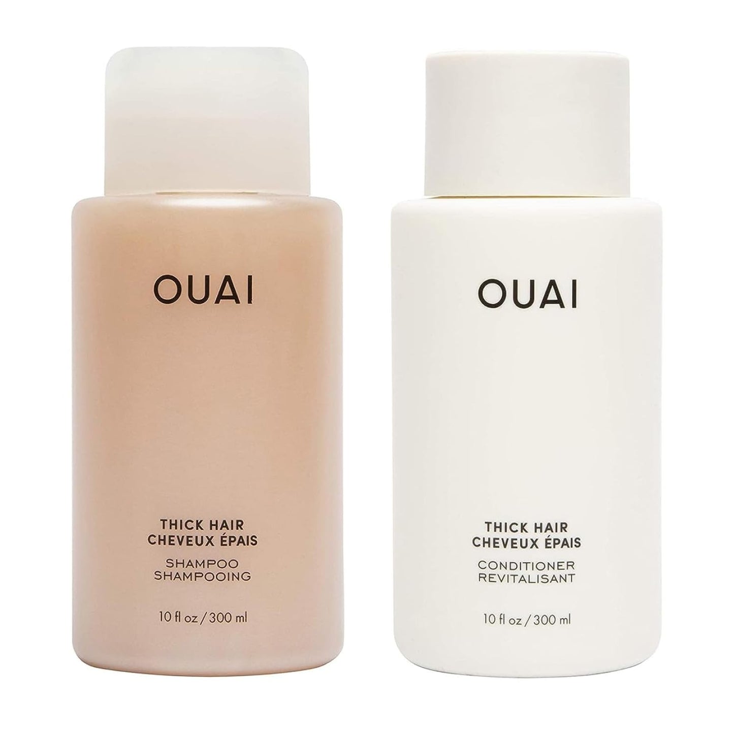 HotOUAI Fine Shampoo and Conditioner Set - Sulfate Free Shampoo and Conditioner for Women & Men - Made with Keratin, Marshmallow Root, Shea Butter & Avocado Oil - Free of Parabens & Phthalates (10 Fl Oz)